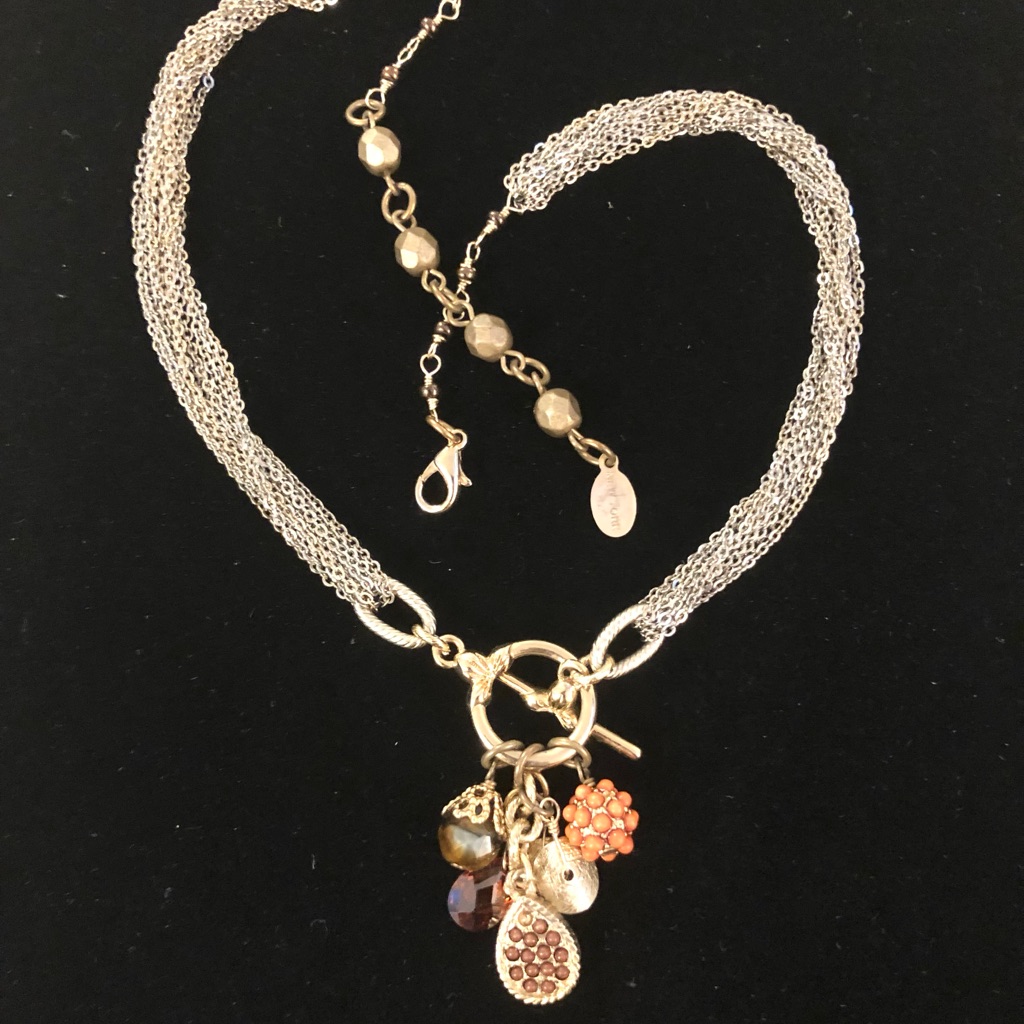 Rachel Reinhardt New York | Vintage Gold Convertible Necklace Bracelet W/ Charms